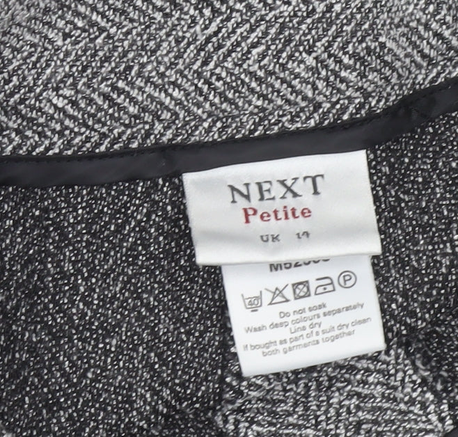 Womens UK Size 14 NEXT Regular Fit Business Workwear Casual Grey Trousers