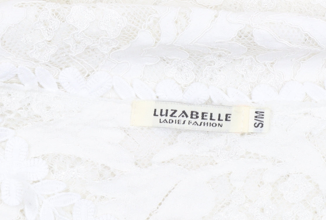Womens UK Size S Luzabelle Ivory Tunic Blouse