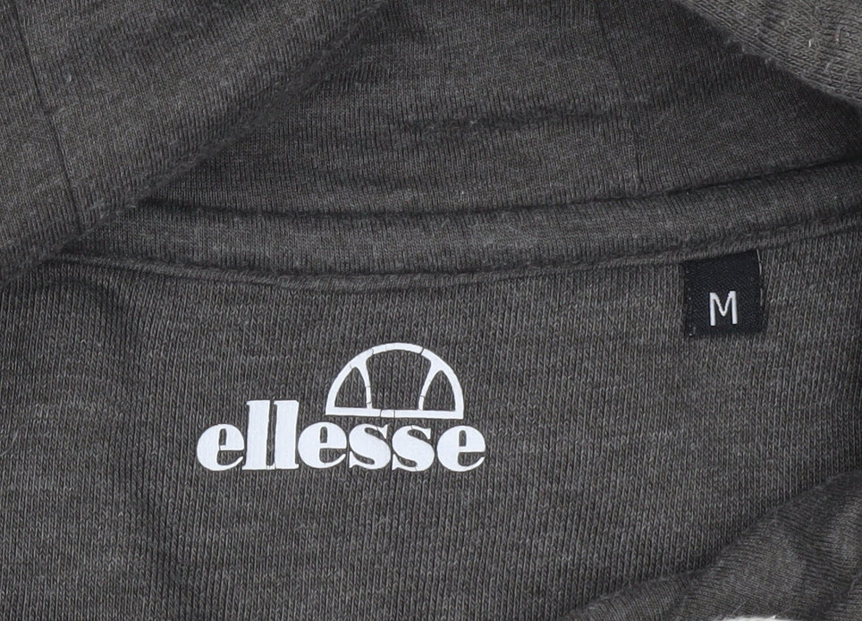 Mens UK Size M ellesse Grey Pullover Hoodie