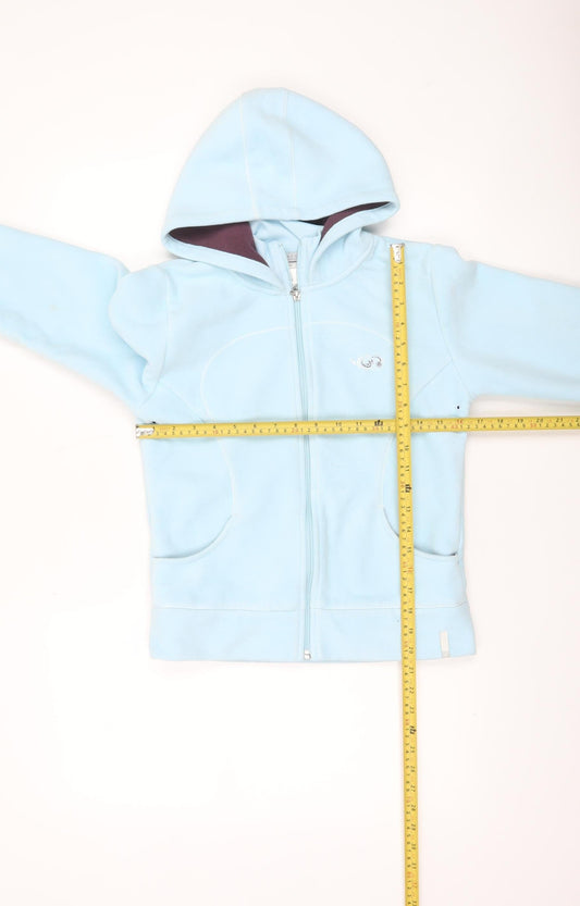 Girls UK Size 12 Years DOMYOS Blue Full Zip Hoodie