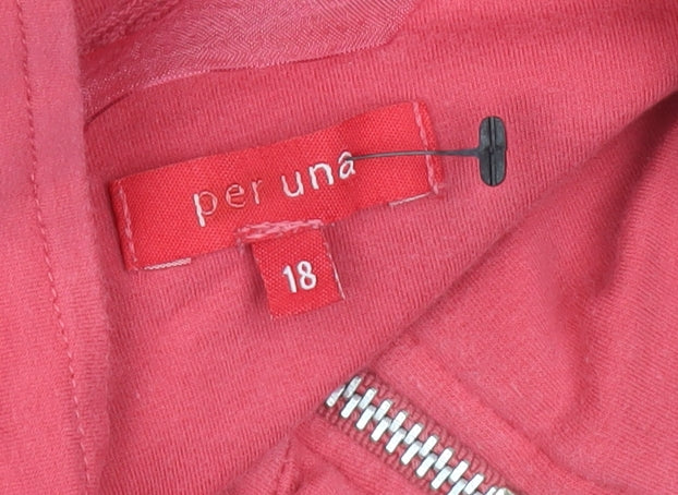 Womens UK Size 18 Marks and Spencer Pink Pullover Sweatshirt