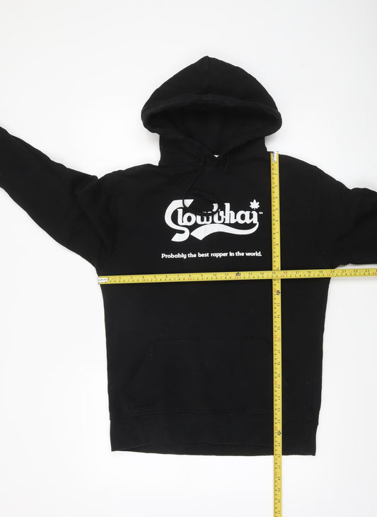 Mens UK Size S Blanks Factory Black Pullover Hoodie