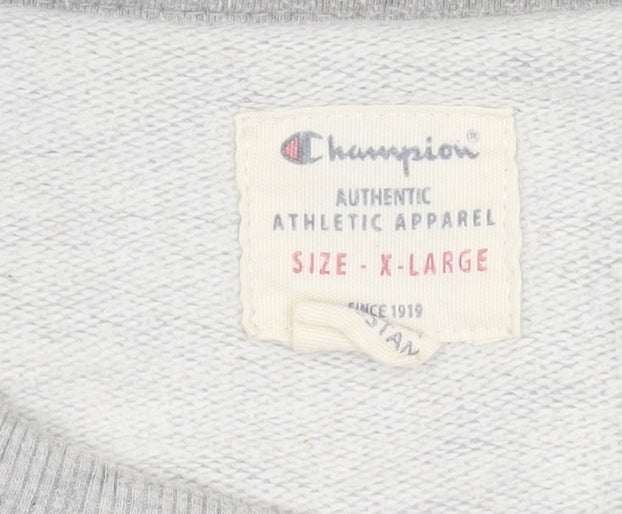 Mens UK Size XL Champion Grey Pullover Sweatshirt