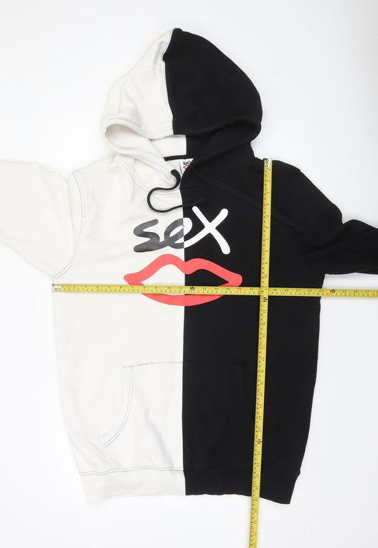 Mens UK Size XL Sex Lips Multicoloured Pullover Hoodie