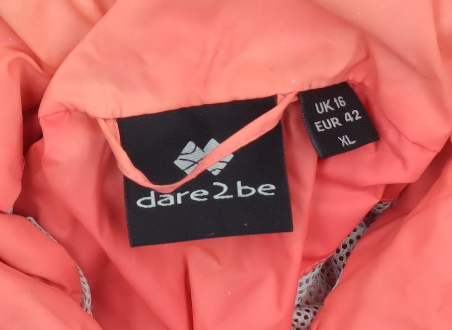 Womens UK Size 16 Dare 2B Pink Rain Coat