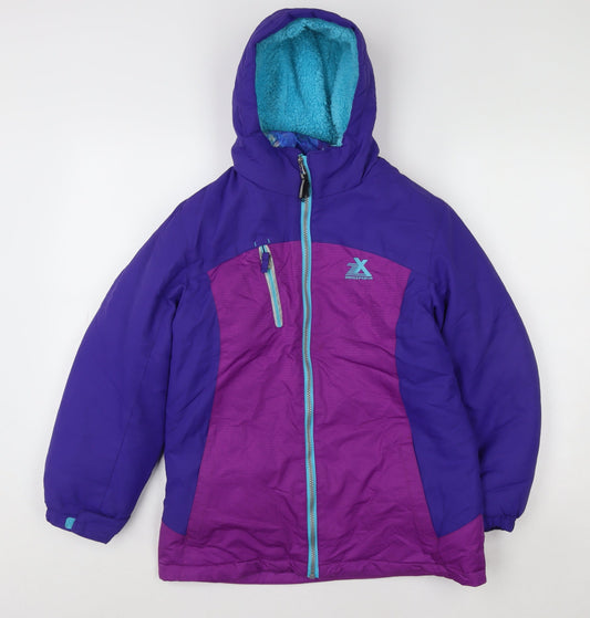 Girls UK Size 10-12 Years ZeroXposur Purple Puffer Jacket