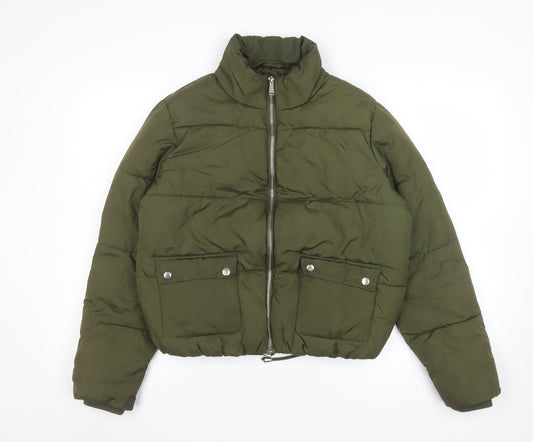 Girls UK Size 14 Years Matalan Green Puffer Jacket