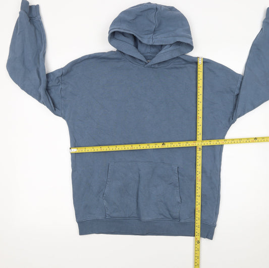 Boys UK Size 13-14 Years Marks and Spencer Blue Pullover Hoodie