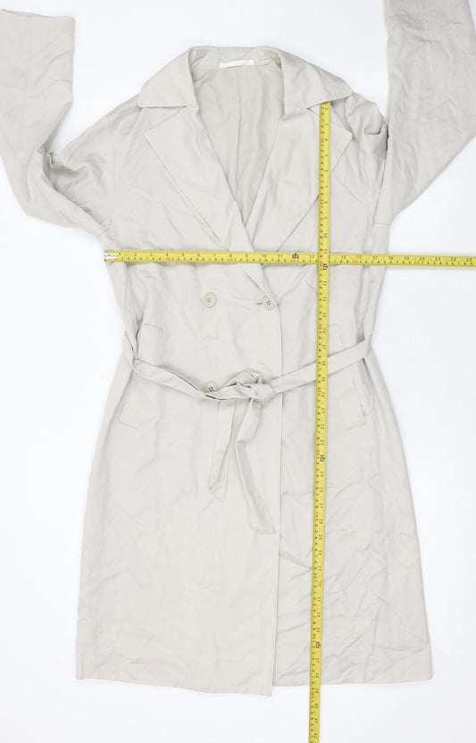 Womens UK Size XS Uniqlo Beige Trench Coat