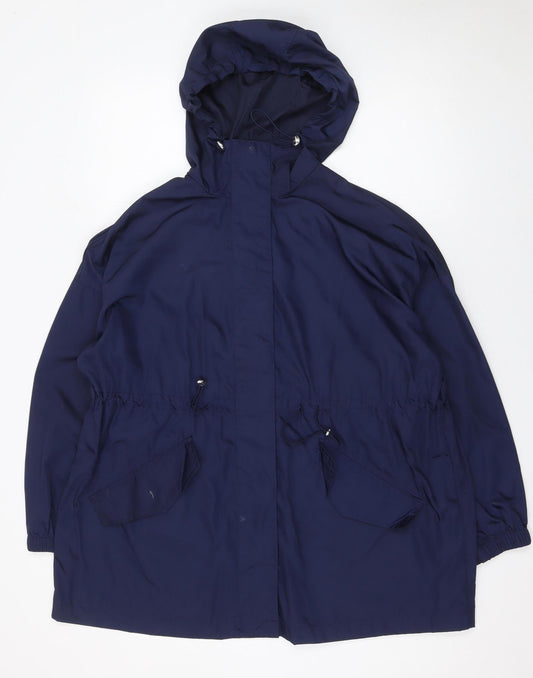 Womens UK Size S Matalan Blue Parka Coat