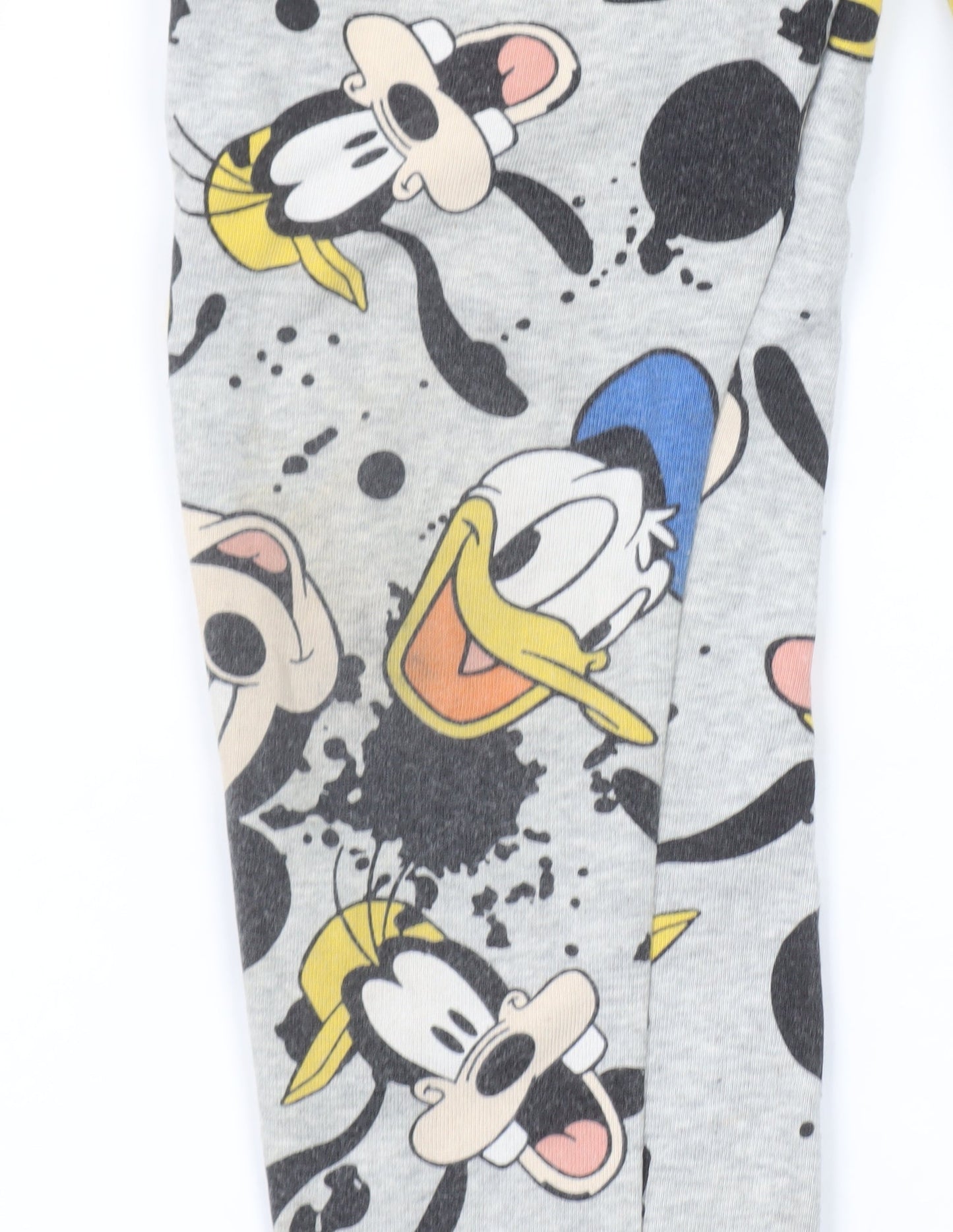 Girls UK Size 6-7 Years Disney Regular Fit Jogger Grey Trousers