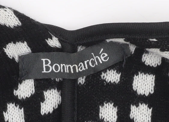 Womens UK Size One Size Bonmarché Black Cape Jumper
