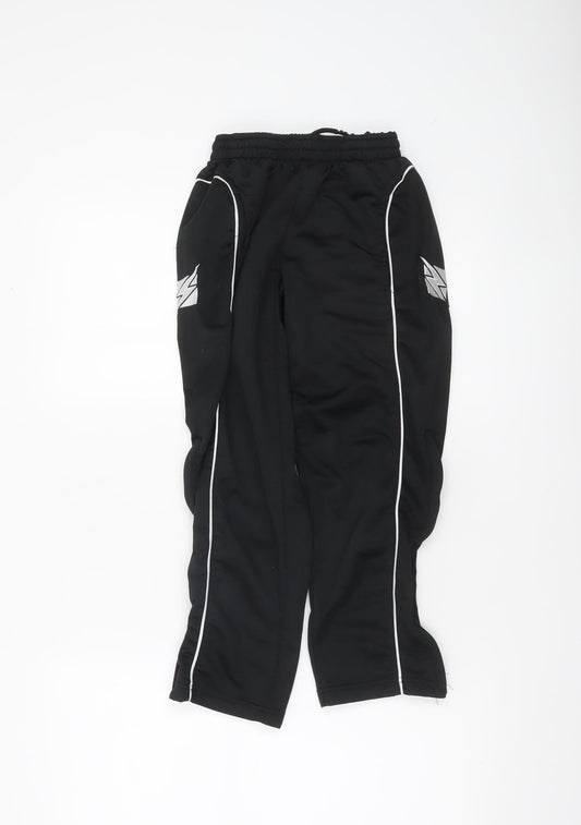 Boys UK Size 2XS Zeus Regular Fit Jogger Black Trousers