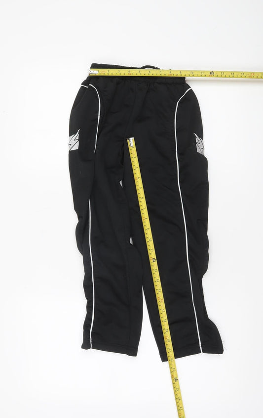 Boys UK Size 2XS Zeus Regular Fit Jogger Black Trousers