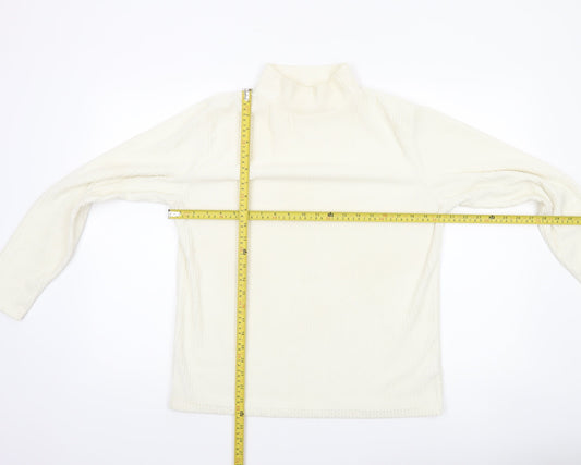 Womens UK Size 16 Cotton Traders Ivory Basic Blouse