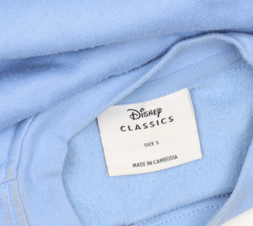 Womens UK Size S Disney Blue Pullover Sweatshirt
