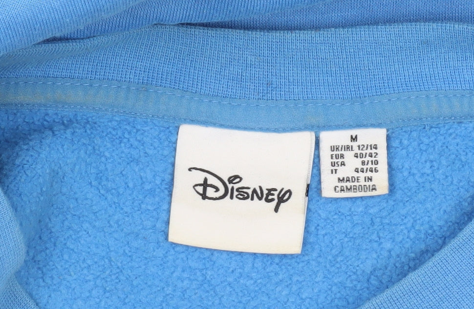 Womens UK Size M Disney Blue Pullover Sweatshirt