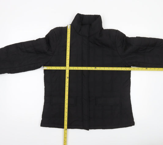 Womens UK Size M Bass Black Puffer Jacket