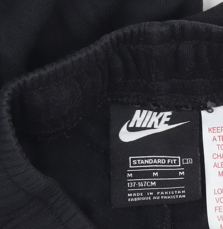 Boys UK Size 11-12 Years Nike Regular Fit Jogger Black Trousers
