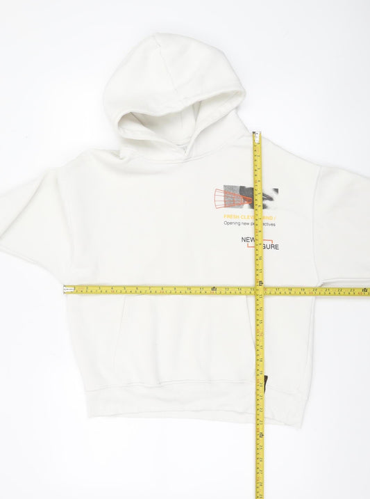 Boys UK Size 13-14 Years Zara White Pullover Hoodie