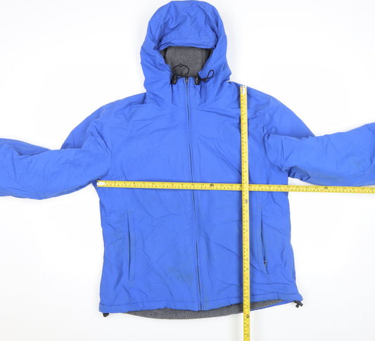 Womens UK Size S Lands' End Blue Parka Coat