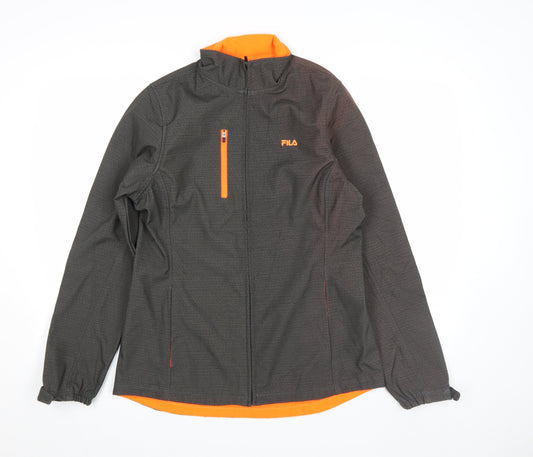 Womens UK Size M FILA Grey Soft Shell
