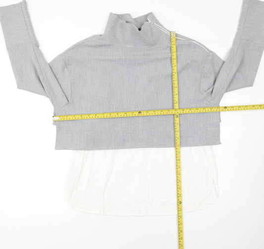 Womens UK Size 12 Zara Grey Pullover Jumper