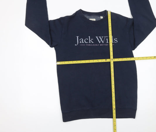 Womens UK Size 8 Jack Wills Blue Pullover Sweatshirt