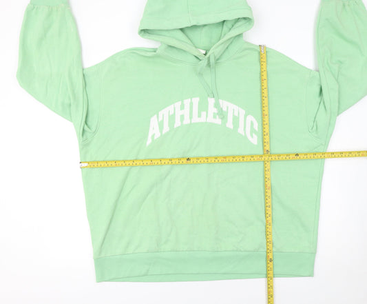 Womens UK Size L H&M Green Pullover Hoodie