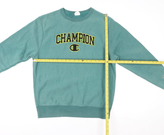 Womens UK Size S Champion Green Pullover Sweatshirt