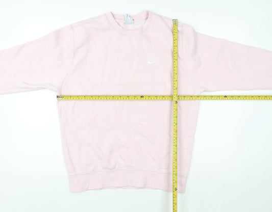 Womens UK Size S Nike Pink Pullover Sweatshirt