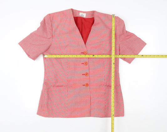 Womens UK Size 12 The Radius Creation Red Classic Blouse