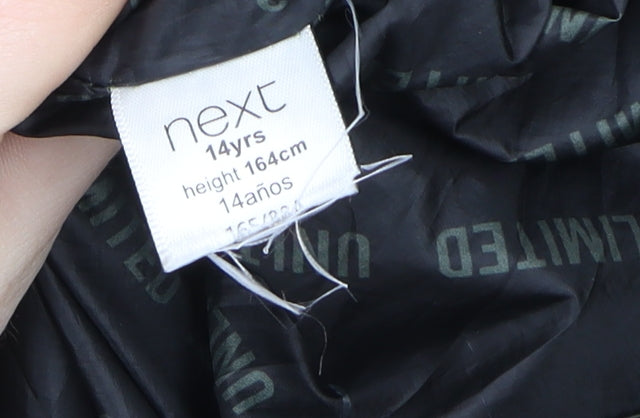 Teens UK Size 14 NEXT Green Parka Coat
