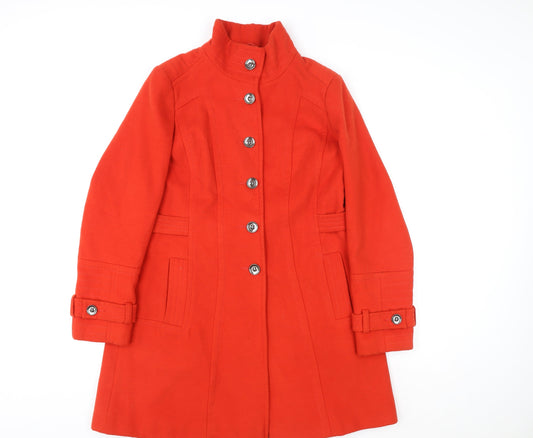 Womens UK Size 14 NEXT Red Overcoat