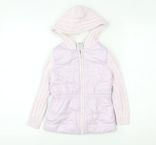 Girls UK Size 4-5 Years Miss Mouse Pink Puffer Jacket