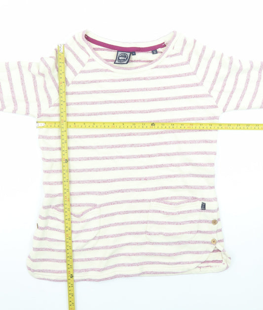 Womens UK Size 10 Weird Fish Pink Tunic Sweatshirt