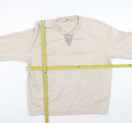 Womens UK Size 12 Peserico Beige Pullover Sweatshirt