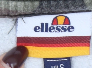 Womens UK Size S ellesse Green Pullover Sweatshirt