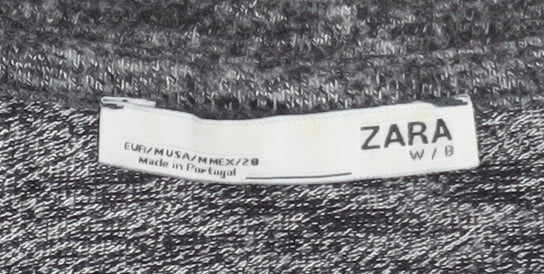 Womens UK Size 12 Zara Grey Jersey T-Shirt