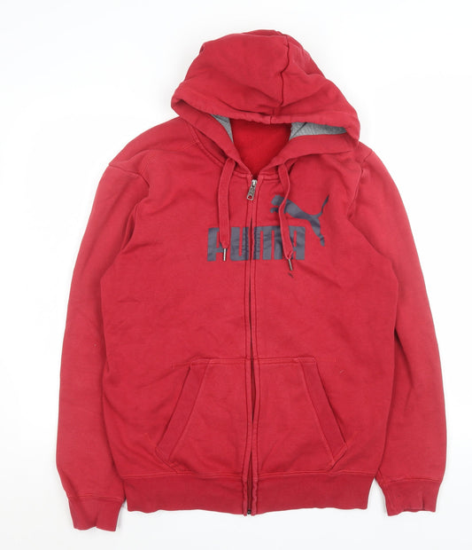 Mens UK Size M PUMA Red Basic Jacket