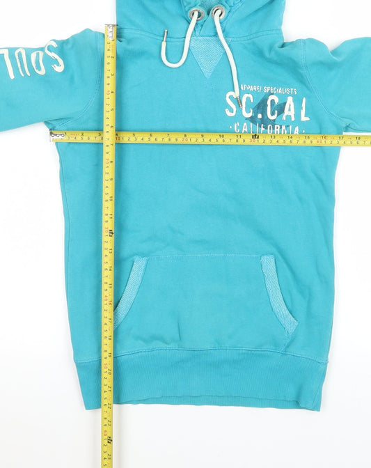 Womens UK Size 6 SoulCal & Co Blue Pullover Hoodie