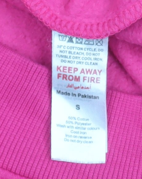 Womens UK Size S PRETTYLITTLETHING Pink Pullover Sweatshirt