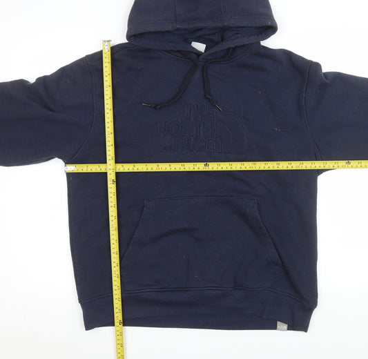 Mens UK Size M The North Face Blue Pullover Hoodie