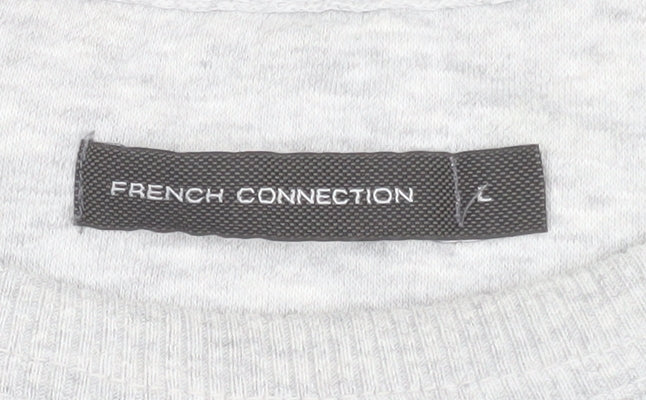 Mens UK Size L French Connection Grey Pullover Sweatshirt