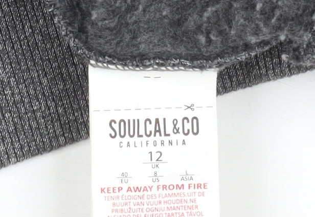 Womens UK Size 12 SoulCal & Co Grey Basic Jacket