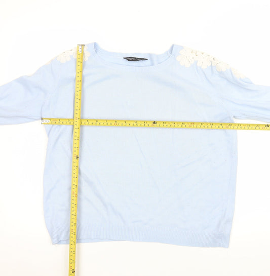 Womens UK Size 12 Dorothy Perkins Blue Pullover Jumper