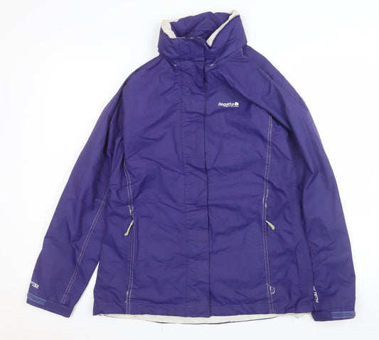 Womens UK Size 10 Regatta Purple Rain Coat