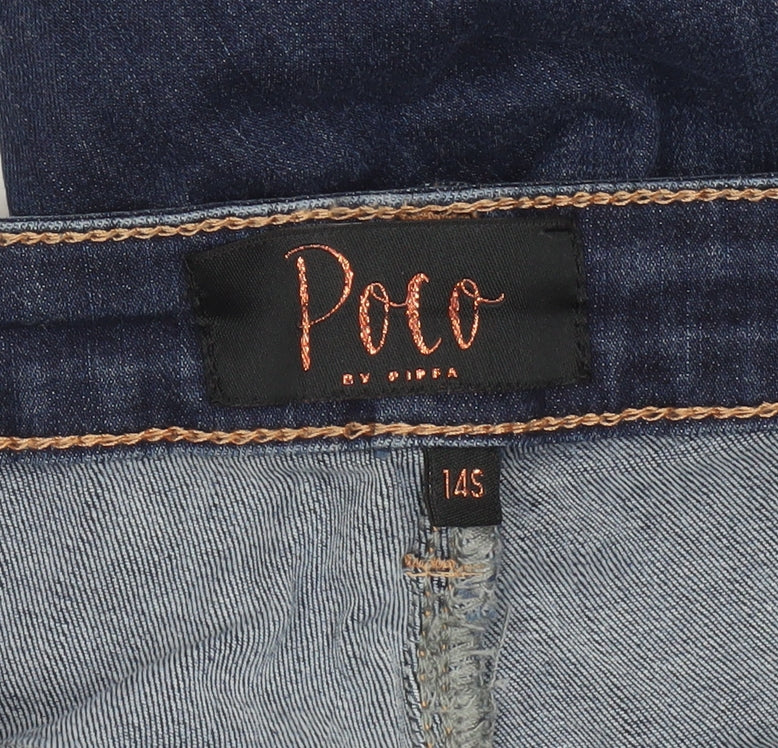 Womens UK Size 14 Slim Poco by Pippa Slim Fit Skinny Blue Jeans