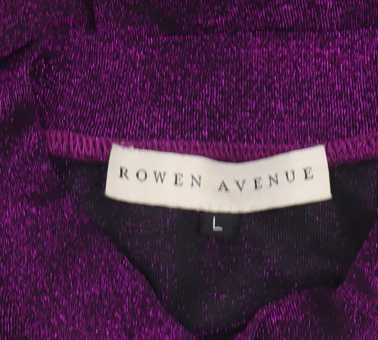 Womens UK Size L Rowen Avenue Purple Pullover Jumper