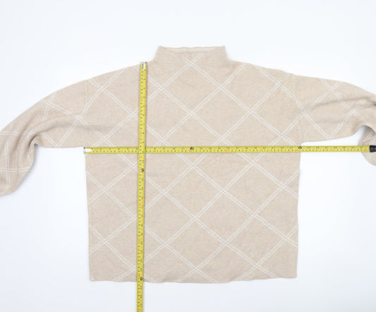 Womens UK Size XL Tahari Beige Pullover Jumper
